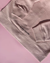 Load image into Gallery viewer, Felpa con zip e cappuccio rosa pastello
